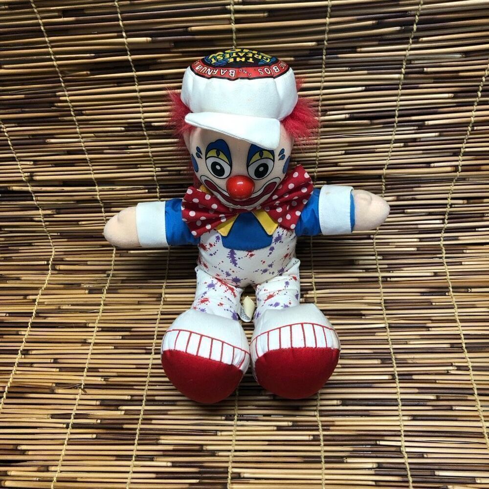 Vintage Ringling Bros Barnum and Bailey Circus Plush Clown Doll Stuffed Toy